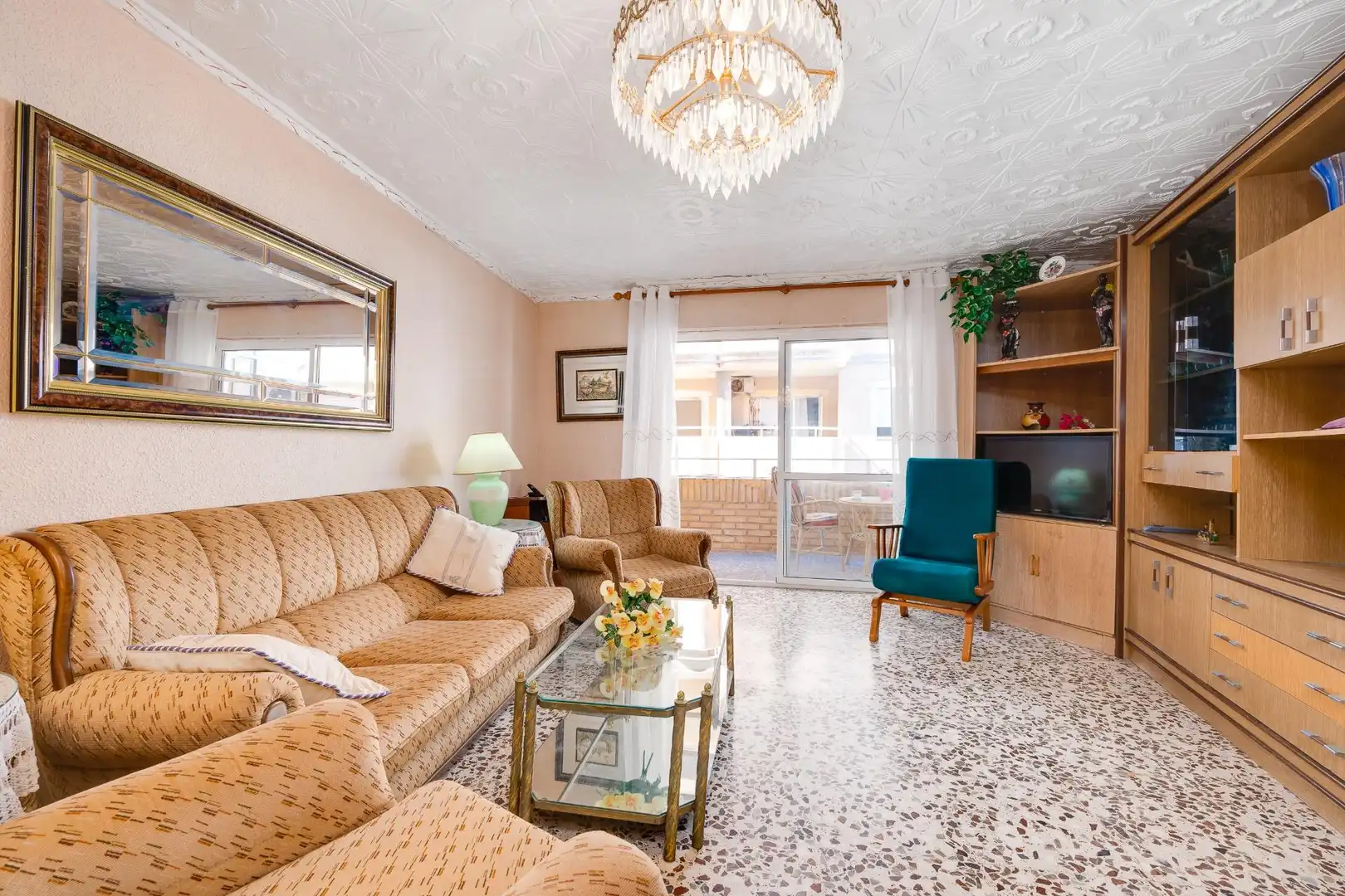 Wohnzimmer von Wohnungen zum Verkauf in Torrevieja mit Terrasse, Möbliert und Balkon