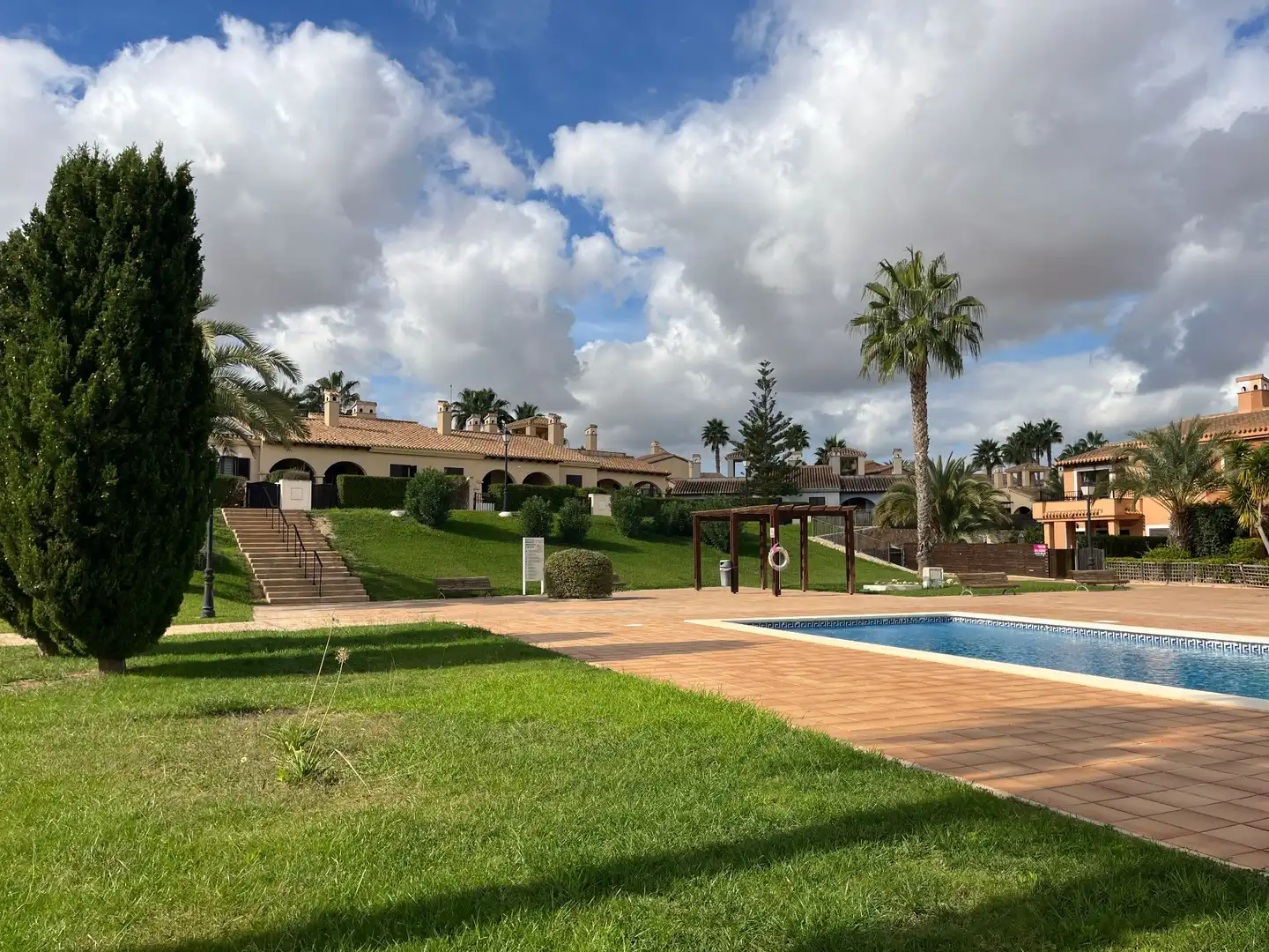 Jardí de Casa adosada en venda en Fuente Álamo de Murcia amb Aire condicionat, Jardí privat i Terrassa