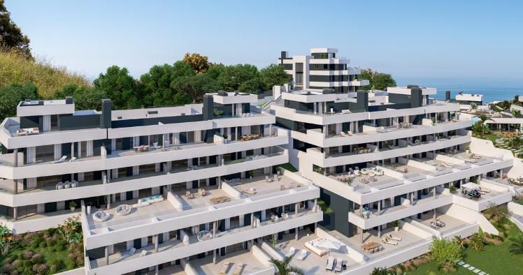 Vista exterior de Apartament en venda en Marbella amb Aire condicionat, Jardí privat i Parquet