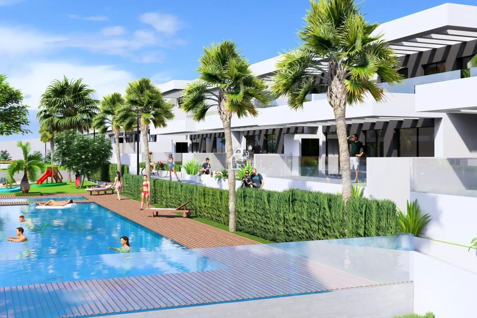Vista exterior de Apartamento en venta en Algorfa con Aire acondicionado, Parquet y Terraza