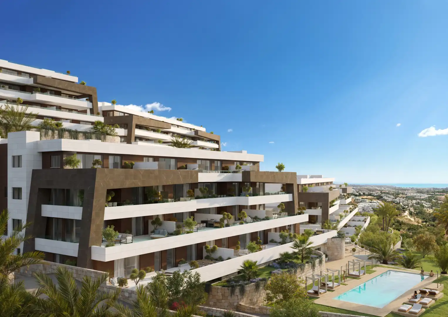 Apartament amb piscina en venda a Estepona Pueblo