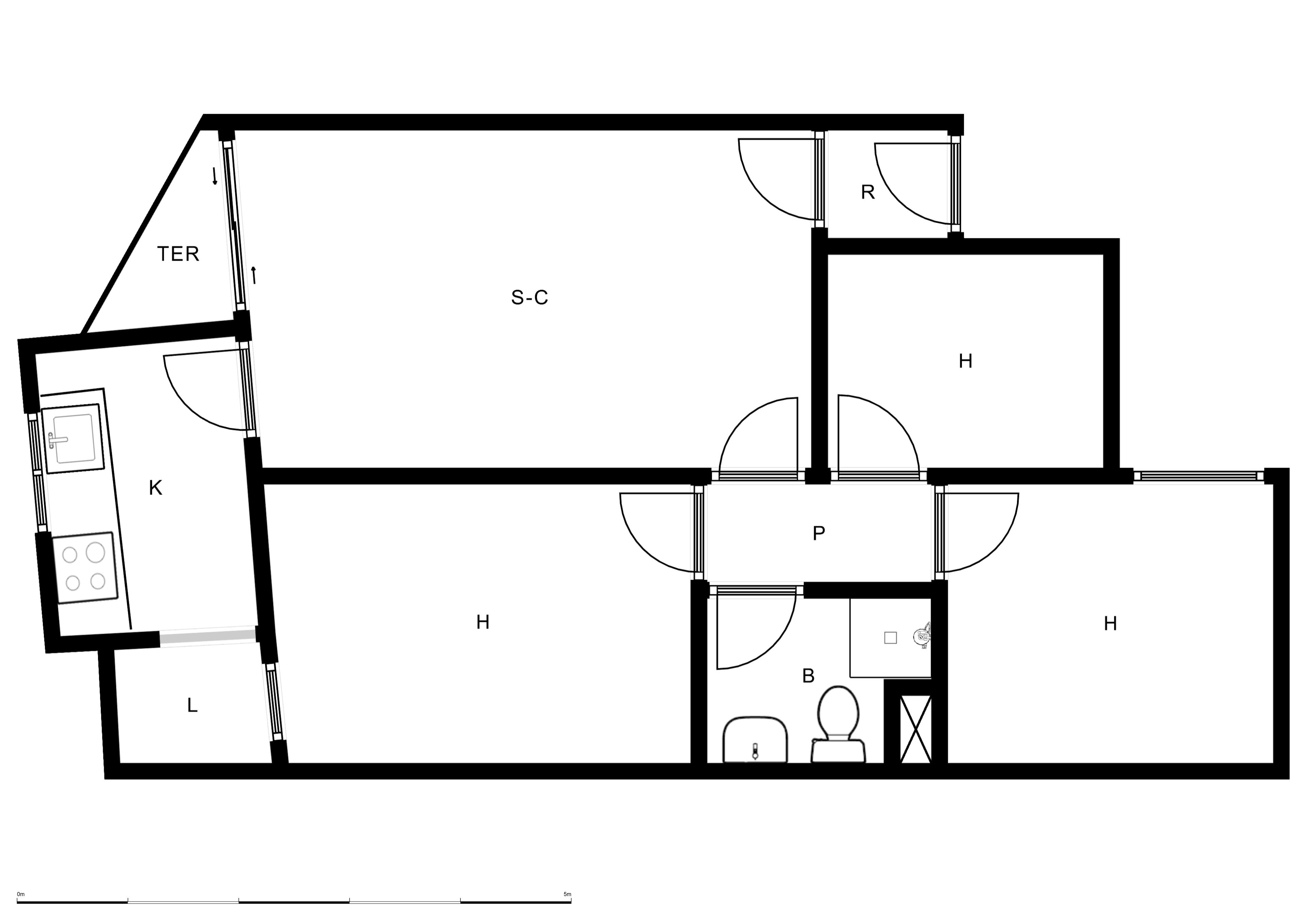 Pis de lloguer en Badalona amb Terrassa, Forn i Balcó