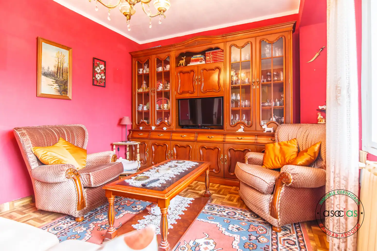 Living room of Flat for sale in Nava  with Heating and Balcony