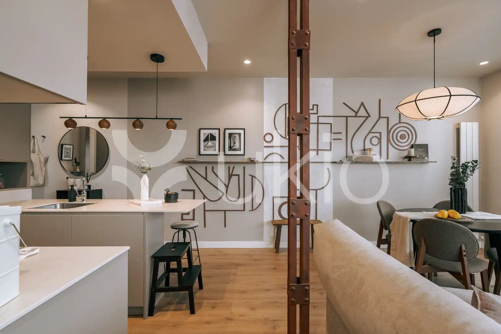 Cuina de Apartament de lloguer en Madrid amb Aire condicionat, Calefacció i Terrassa