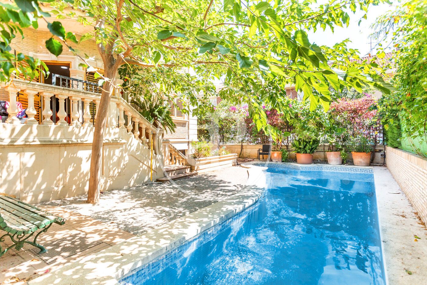 Piscina de Casa adosada en venda en Picanya amb Aire condicionat, Calefacció i Jardí privat