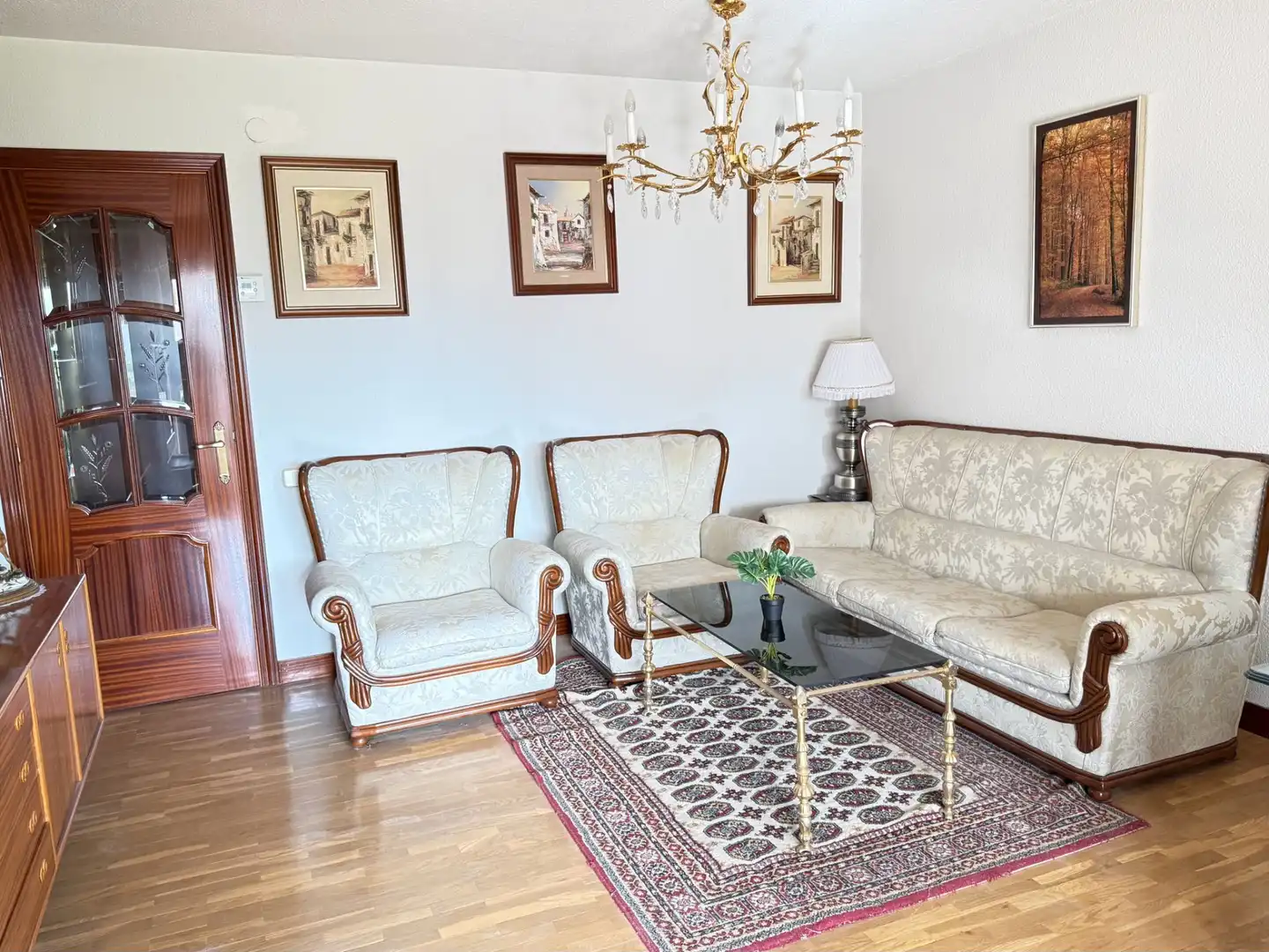 Wohnzimmer von Wohnung zum Verkauf in Móstoles mit Heizung, Parkett und Terrasse
