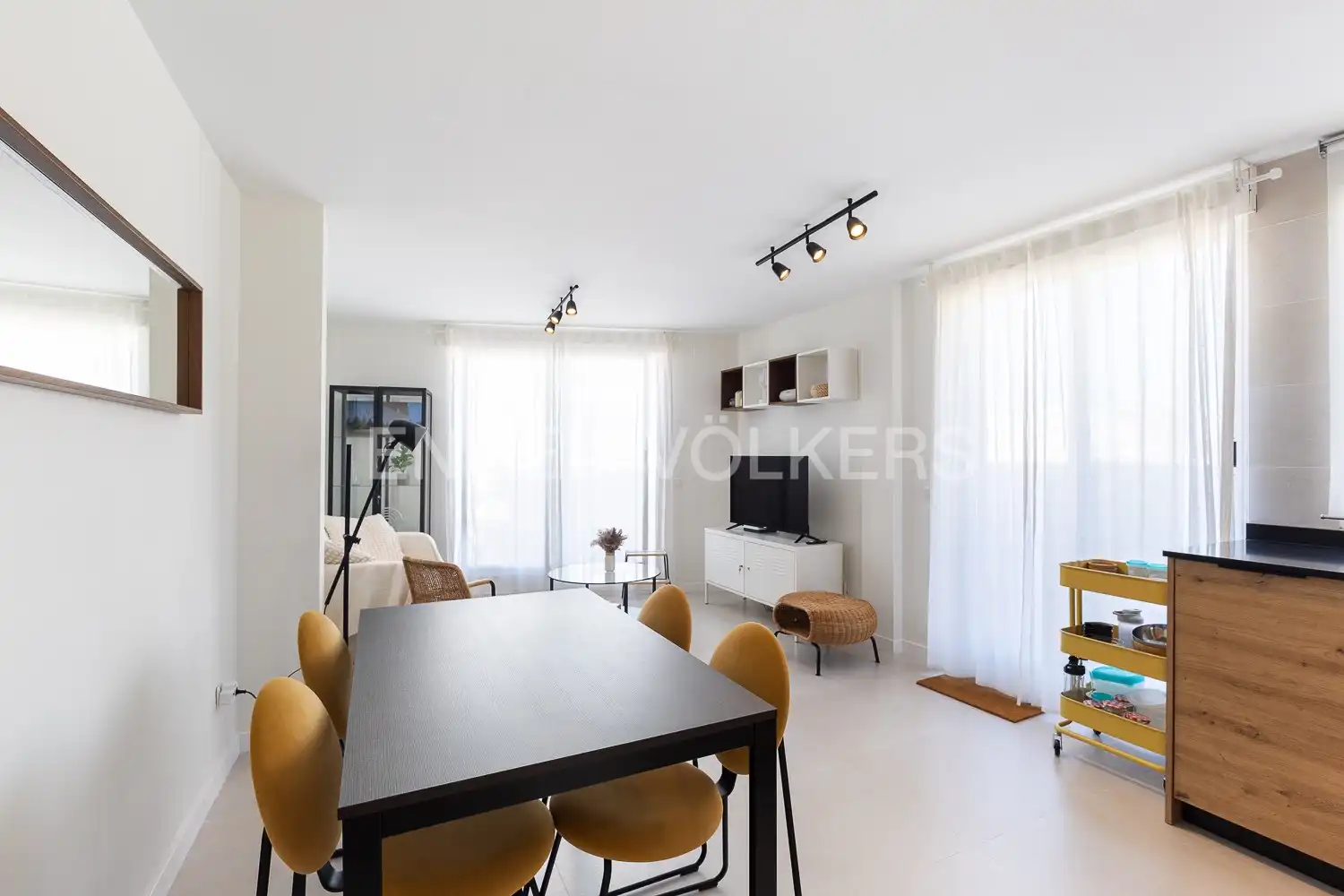 Living room of Flat for rent in Gandia  with Air Conditioner, Heating and Terrace