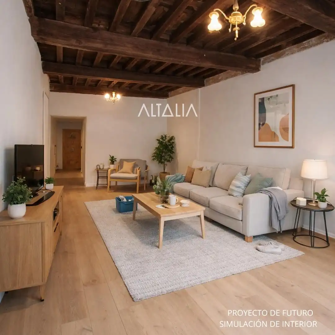 Living room of Flat for sale in Cuenca  with Terrace and Balcony