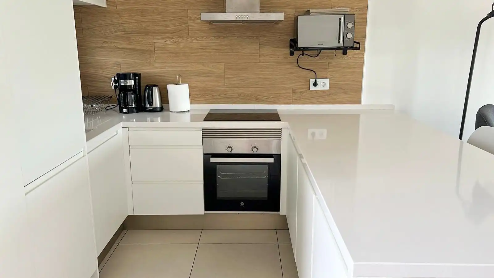 Küche von Wohnung zur Miete in Pilar de la Horadada mit Klimaanlage, Heizung und Privatgarten