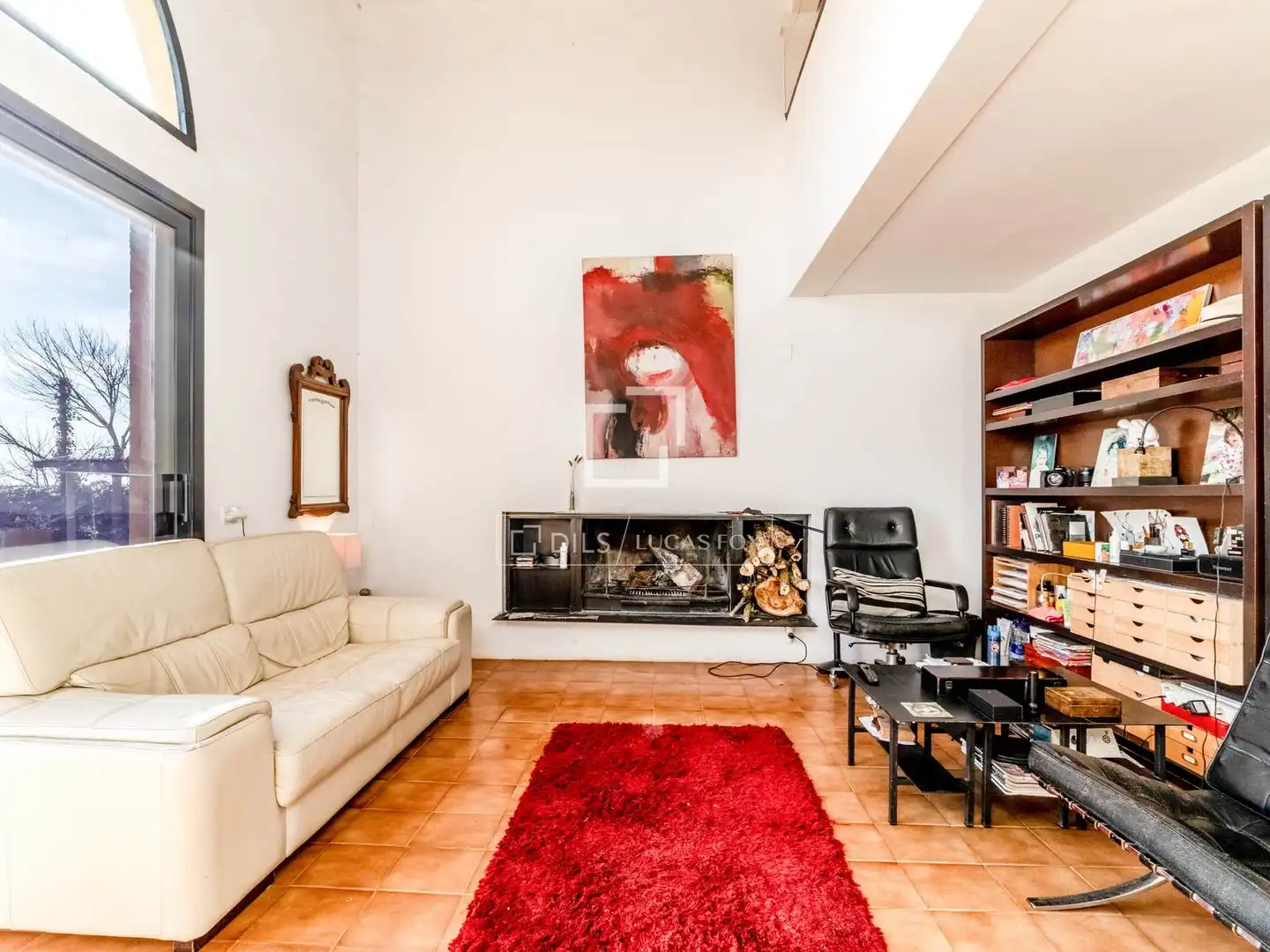 Sala de estar de Finca rústica en venta en Castellví de la Marca con Calefacción, Jardín privado y Terraza