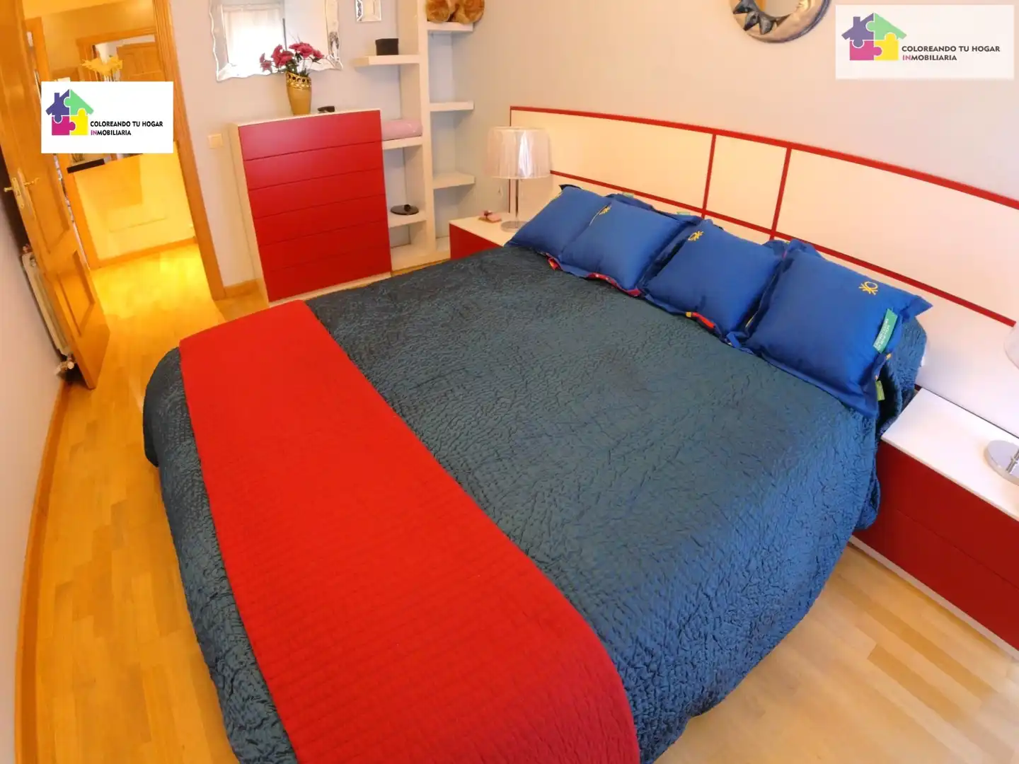 Schlafzimmer von Wohnung zur Miete in León Capital  mit Heizung, Parkett und Terrasse