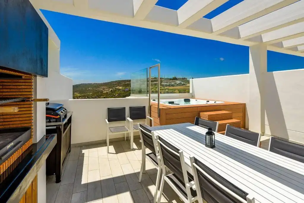 Terrace of Detached homes for sale in Manilva  with Air Conditioner, Private garden and Terrace