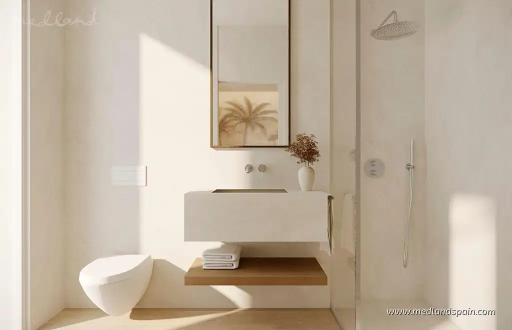 Bany de Apartament en venda en San Pedro del Pinatar amb Aire condicionat, Calefacció i Terrassa