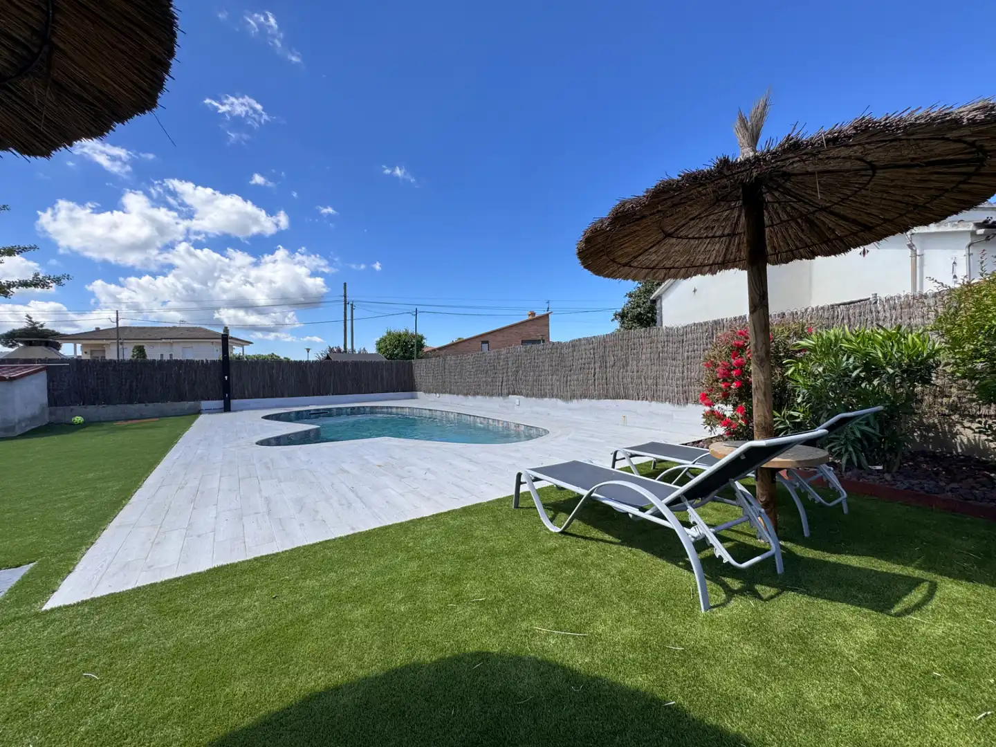 Swimming pool of Houses for sale in Sant Antoni de Vilamajor  with Air Conditioner, Heating and Private garden