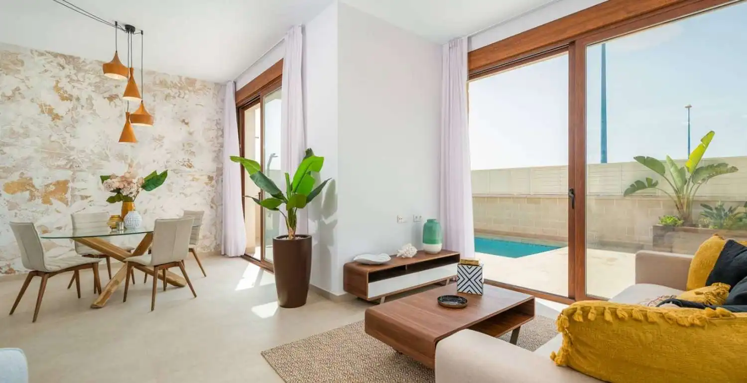 Sala d'estar de Casa o xalet en venda en Vera amb Aire condicionat, Terrassa i Piscina