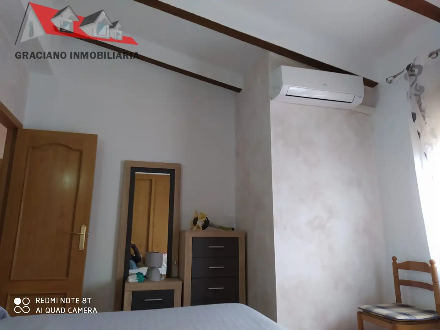 Dormitori de Casa adosada en venda en Villaverde de Guadalimar amb Aire condicionat, Jardí privat i Terrassa