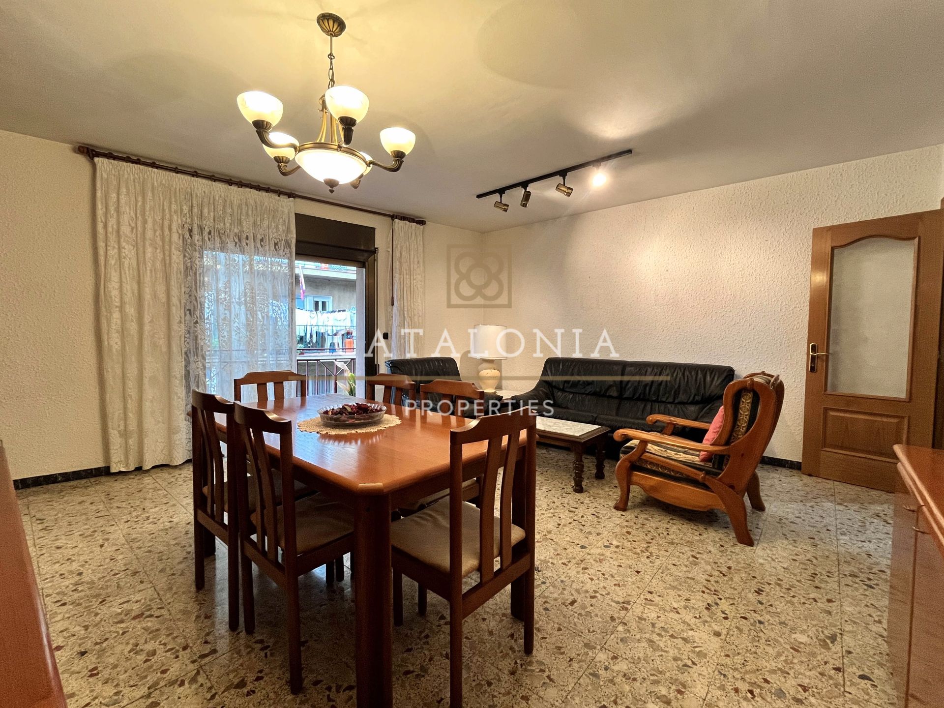 Dining room of Flat for sale in Mataró  with Furnished and Balcony