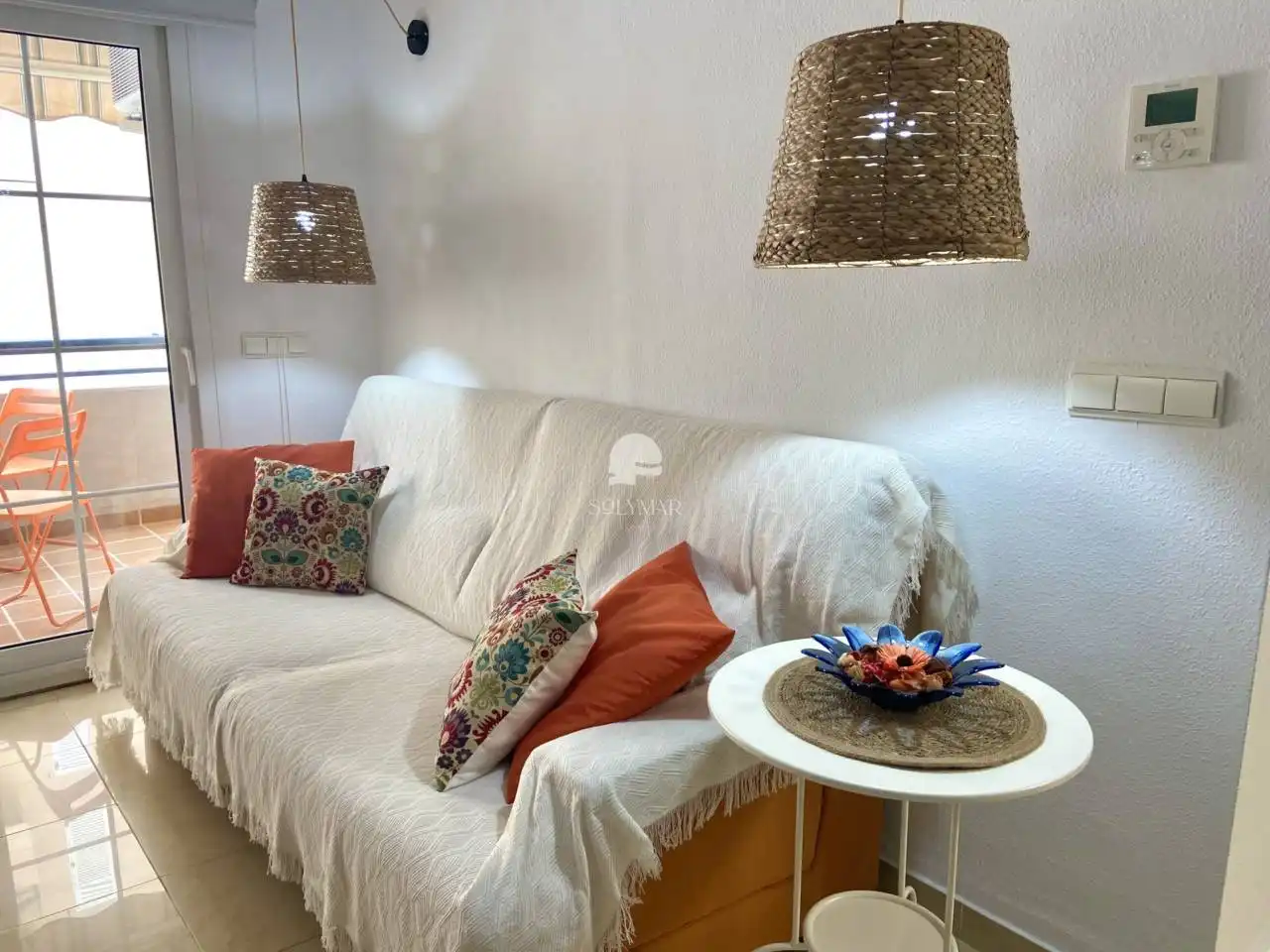 Wohnzimmer von Wohnung zur Miete in Vélez-Málaga mit Klimaanlage, Terrasse und Möbliert