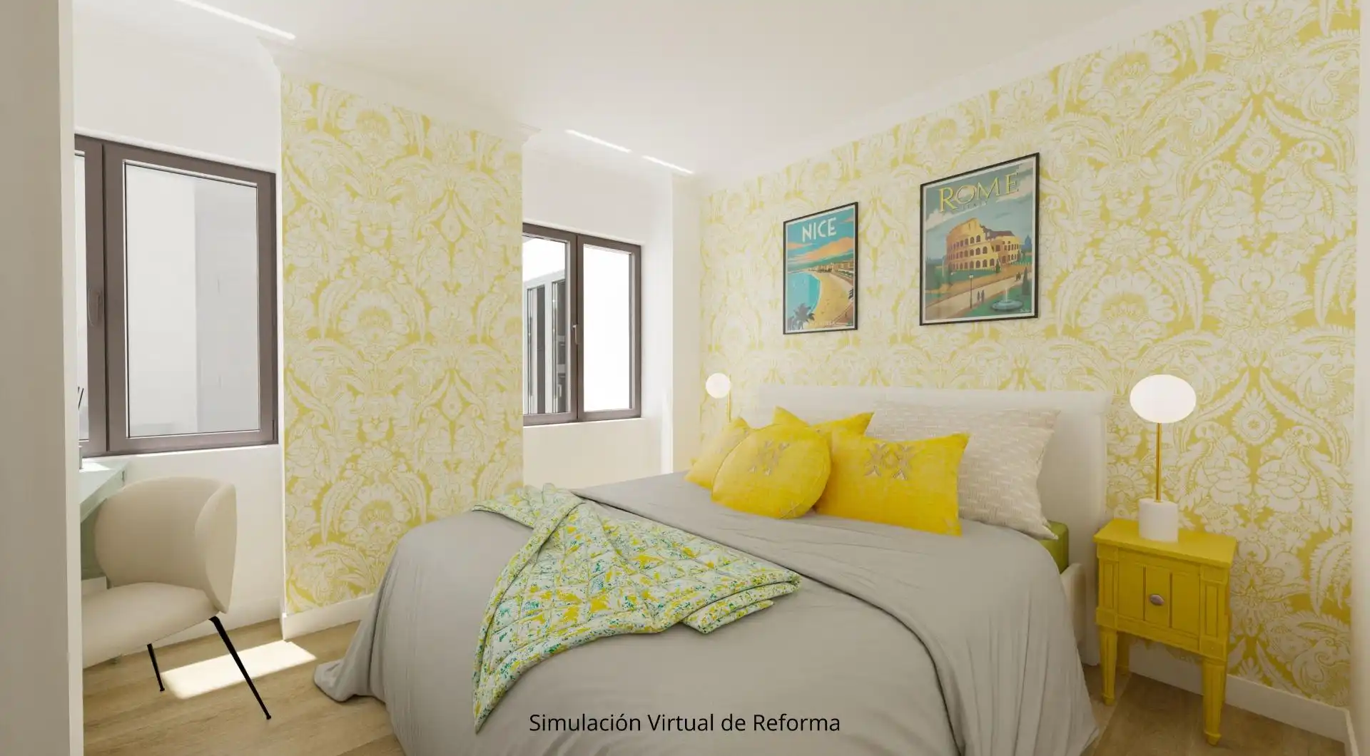 Bedroom of Flat for sale in Bilbao   with Balcony