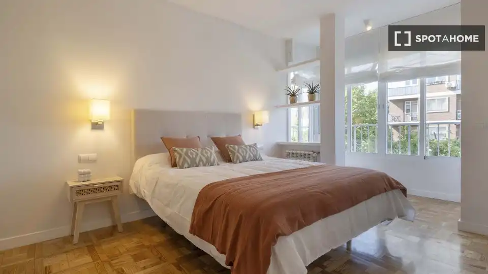 Habitación de Piso de alquiler en Madrid con Aire acondicionado, Calefacción y Amueblado