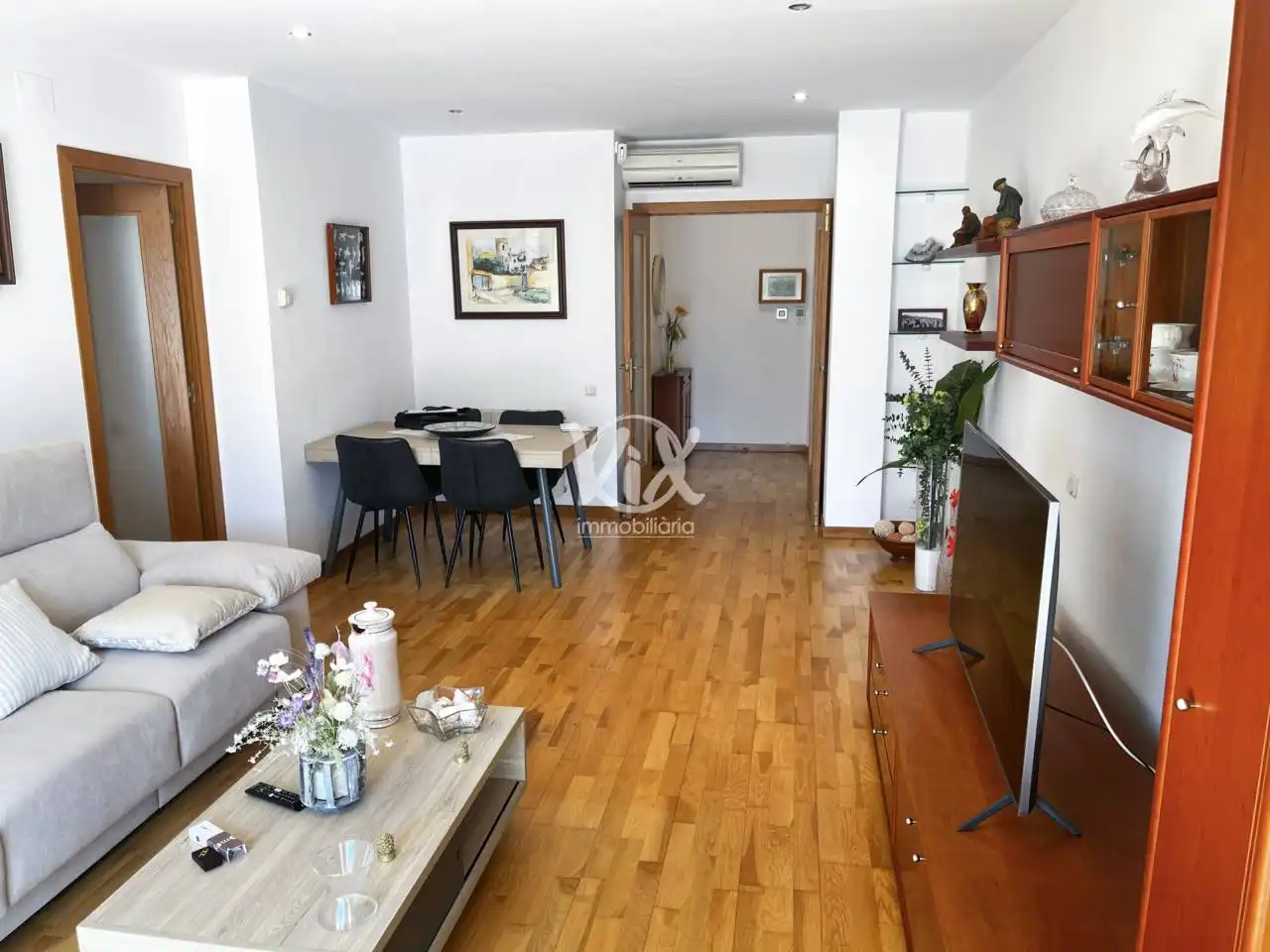 Living room of Flat for sale in Sant Andreu de Llavaneres  with Air Conditioner, Heating and Parquet flooring