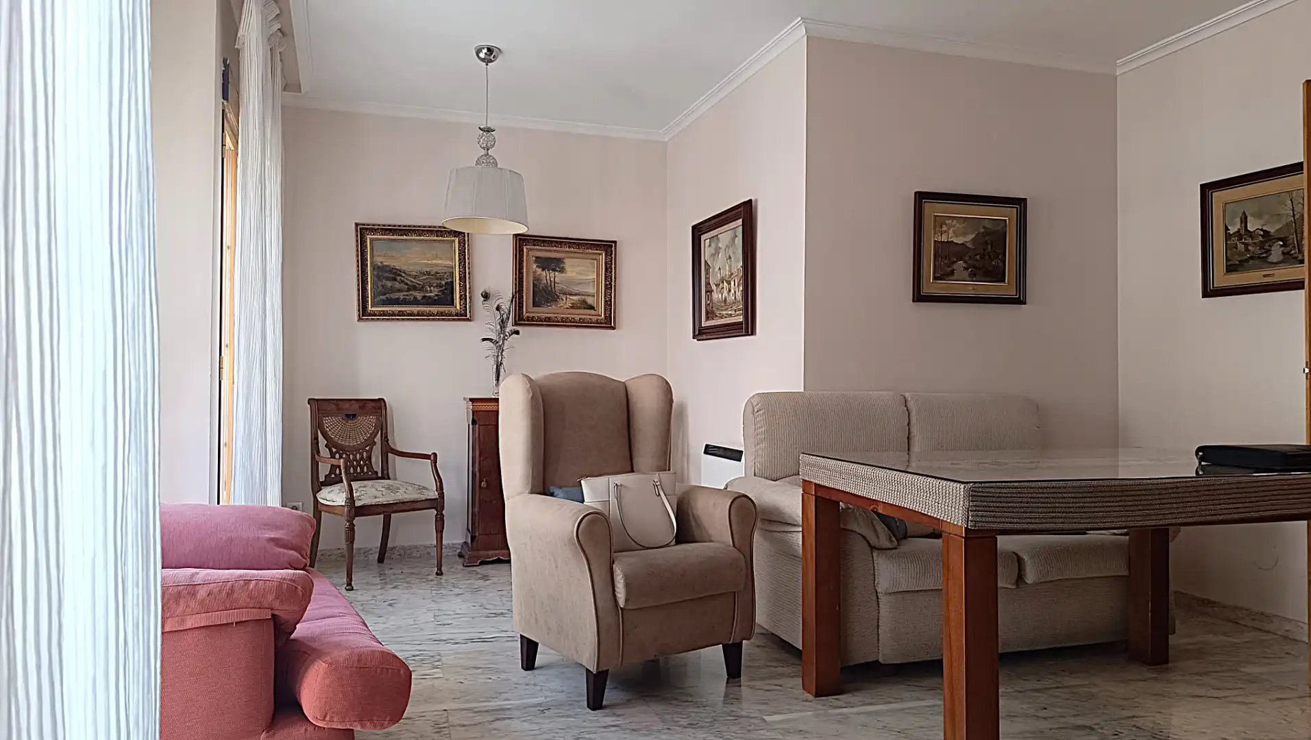 Sala de estar de Piso en venta en Mancha Real con Aire acondicionado, Calefacción y Amueblado