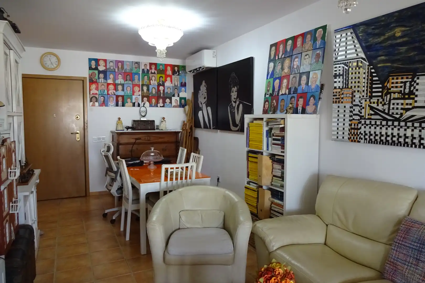 Wohnzimmer von Wohnungen zum Verkauf in Vera mit Klimaanlage, Heizung und Terrasse