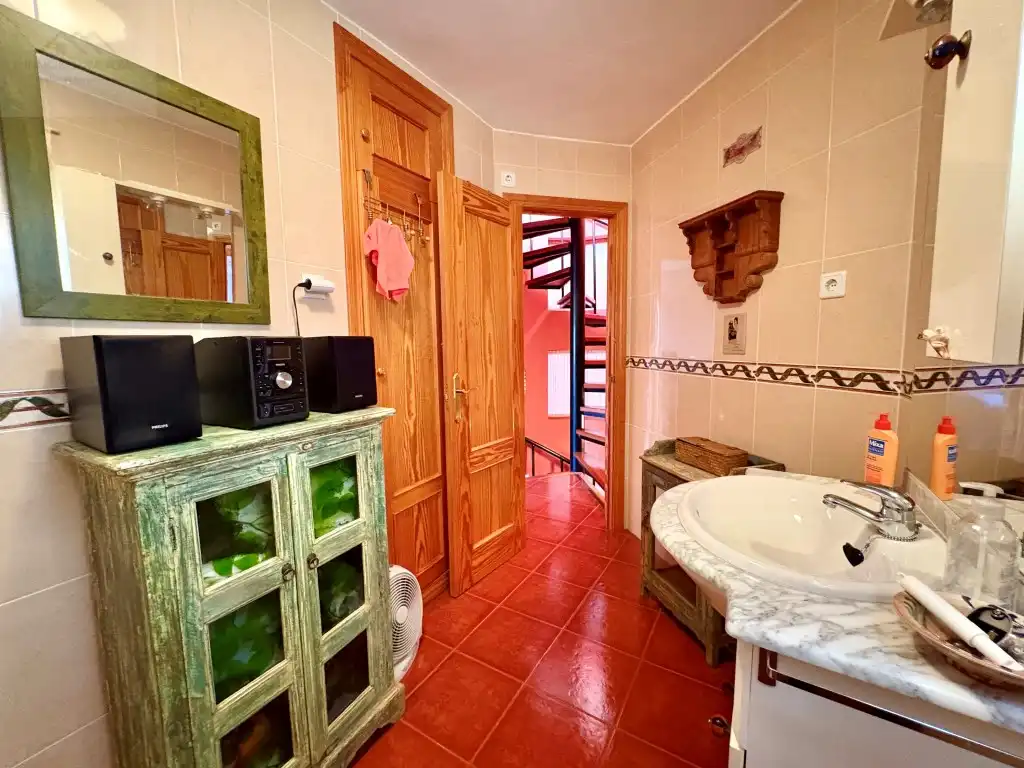 Bany de Casa o xalet de lloguer en Mazarrón amb Moblat, Rentadora i Microones