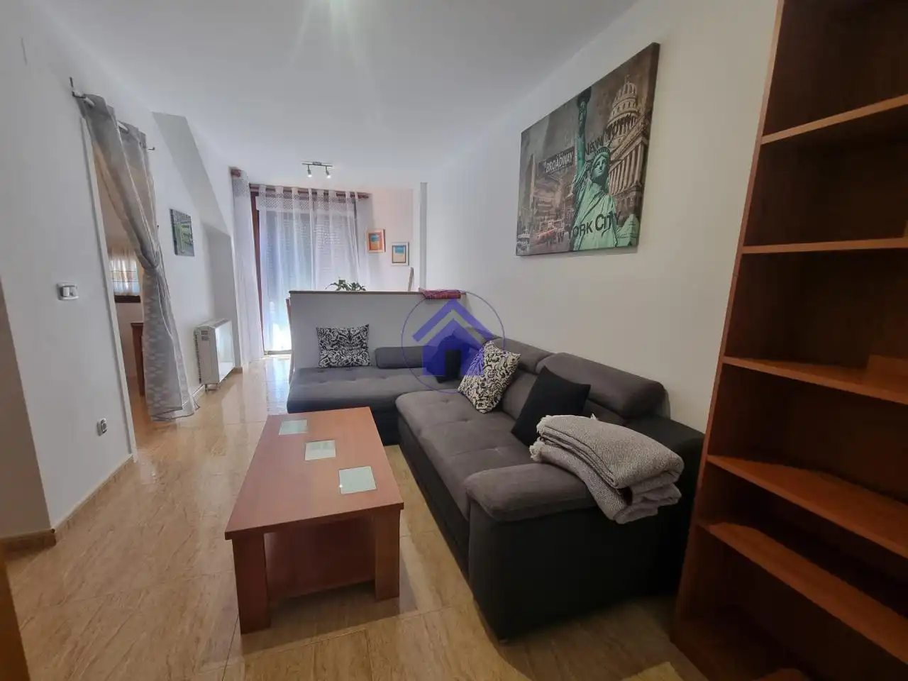 Sala de estar de Ático de alquiler en Pontevedra Capital  con Calefacción, Amueblado y Balcón