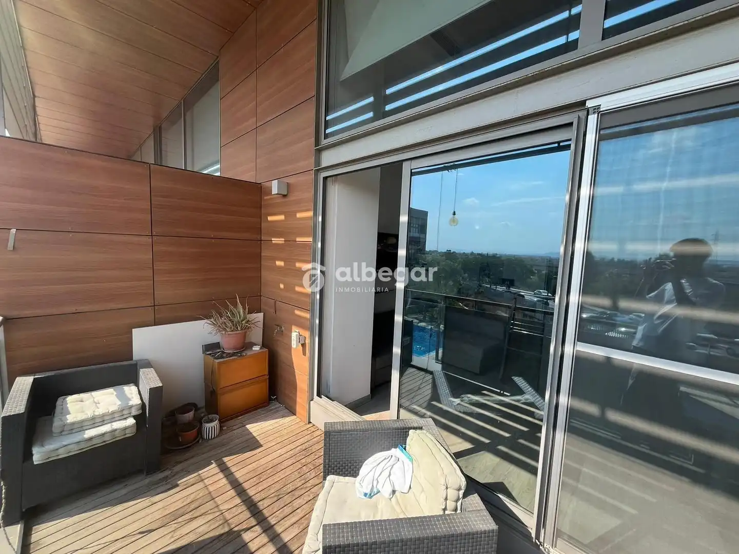Terrasse von Wohnung zur Miete in Valencia mit Klimaanlage, Terrasse und Schwimmbad