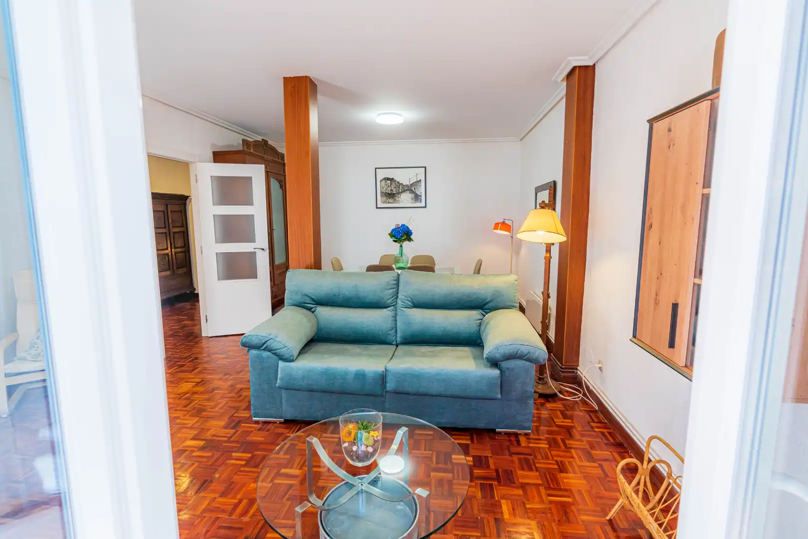 Sala de estar de Piso en venta en Santander con Calefacción, Parquet y Terraza