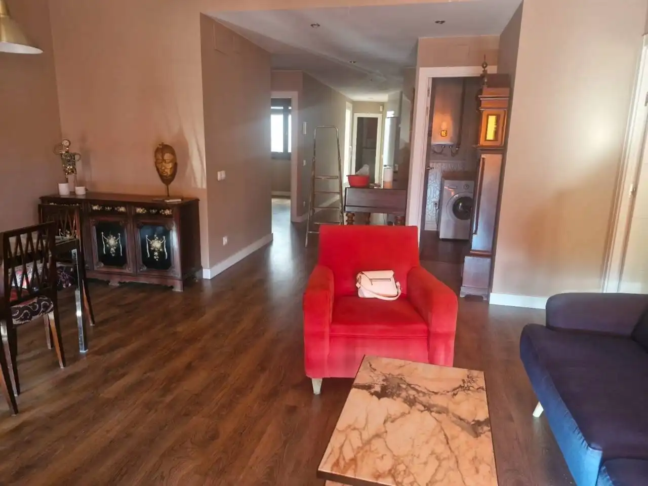 Living room of Flat for rent in Toledo  with Air Conditioner, Heating and Furnished