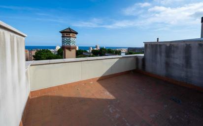 Terrasse von Wohnung zum verkauf in Mataró mit Klimaanlage, Terrasse und Balkon