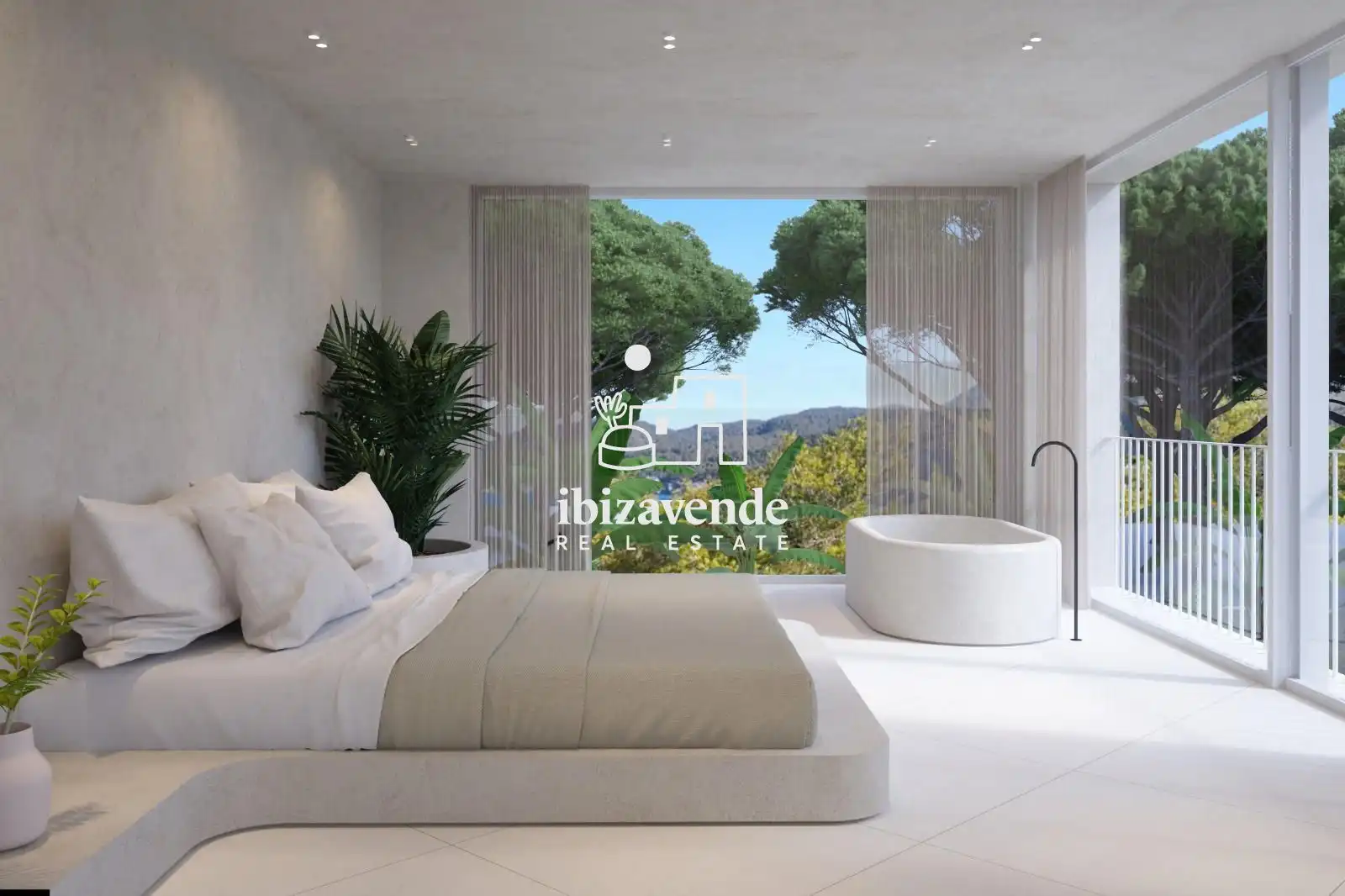Dormitori de Casa o xalet en venda en Santa Eulària des Riu amb Aire condicionat, Calefacció i Terrassa