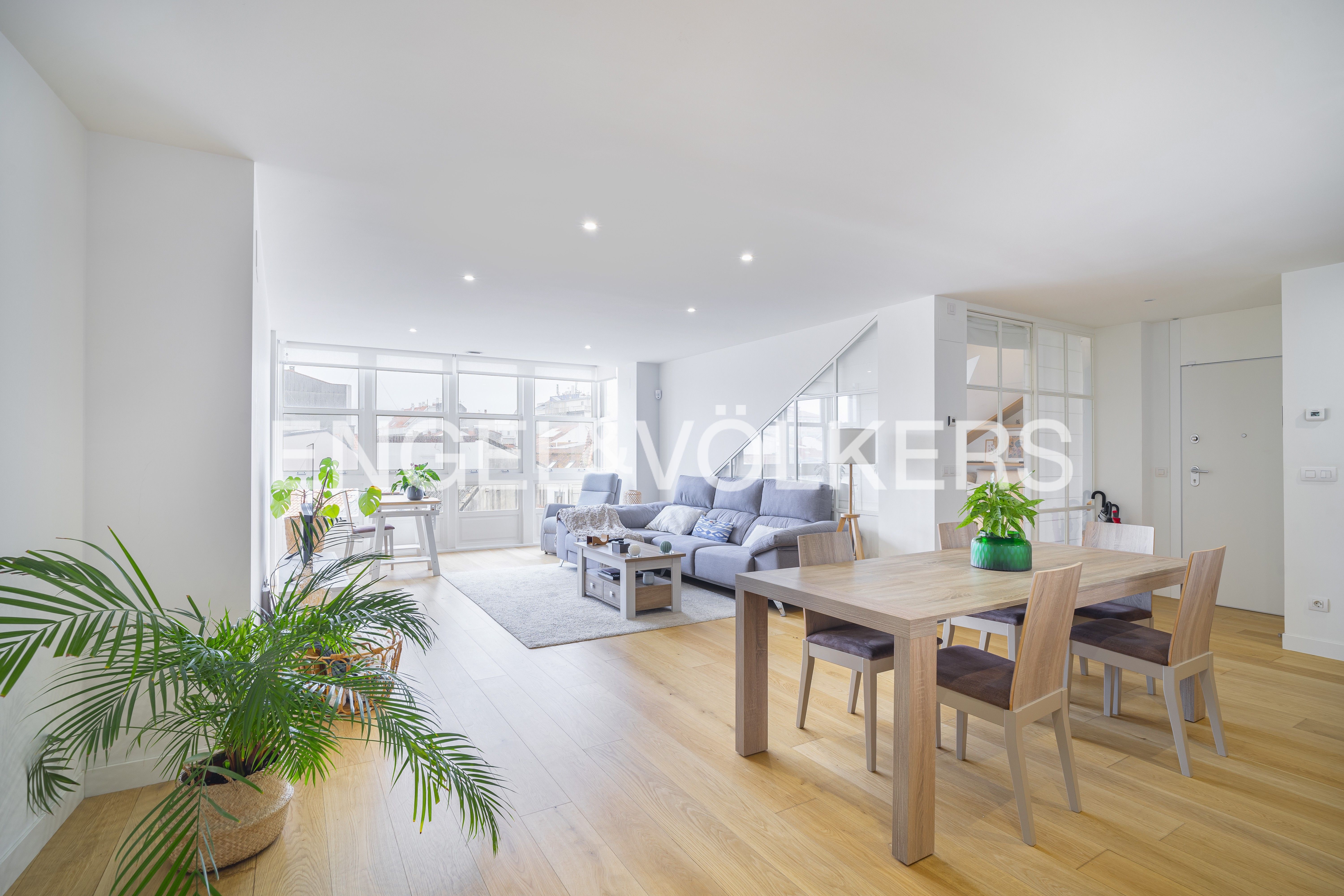 Living room of Attic for sale in A Coruña Capital   with Heating