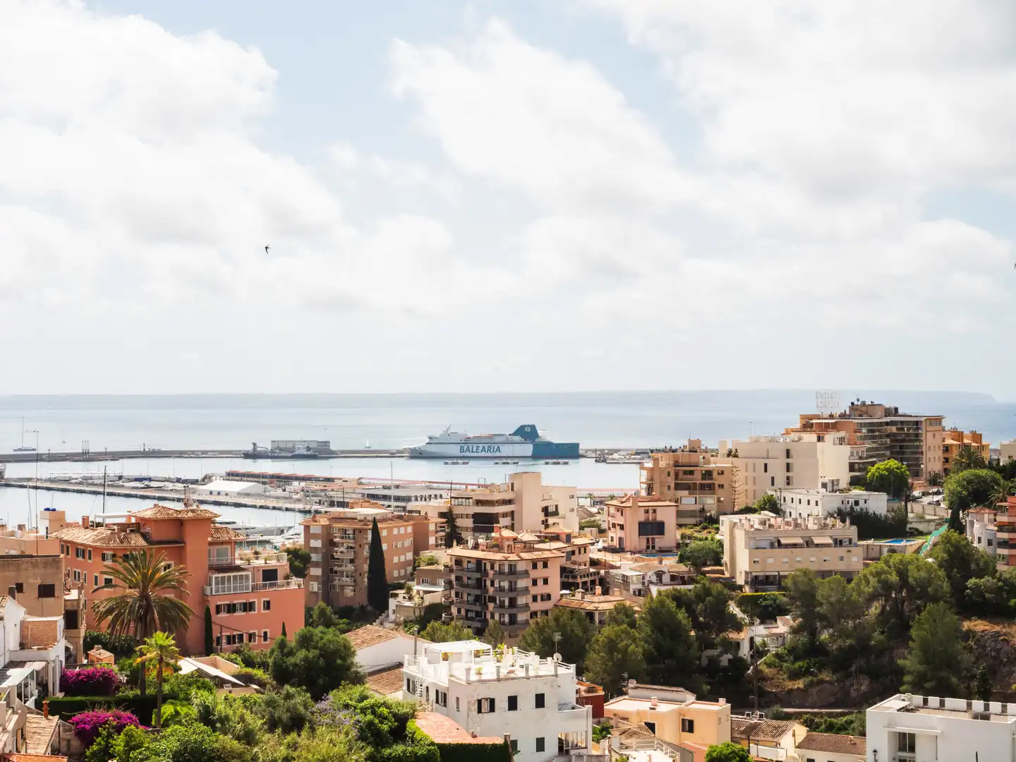 Vista exterior de Àtic en venda en  Palma de Mallorca amb Aire condicionat, Terrassa i Piscina