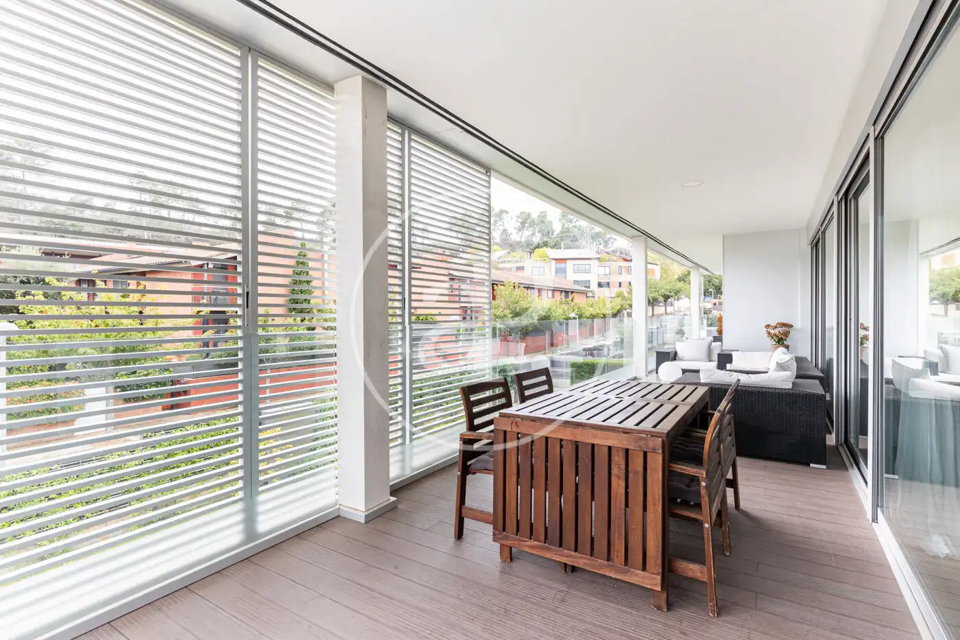 Terrace of Flat for sale in Sant Cugat del Vallès  with Air Conditioner, Heating and Private garden