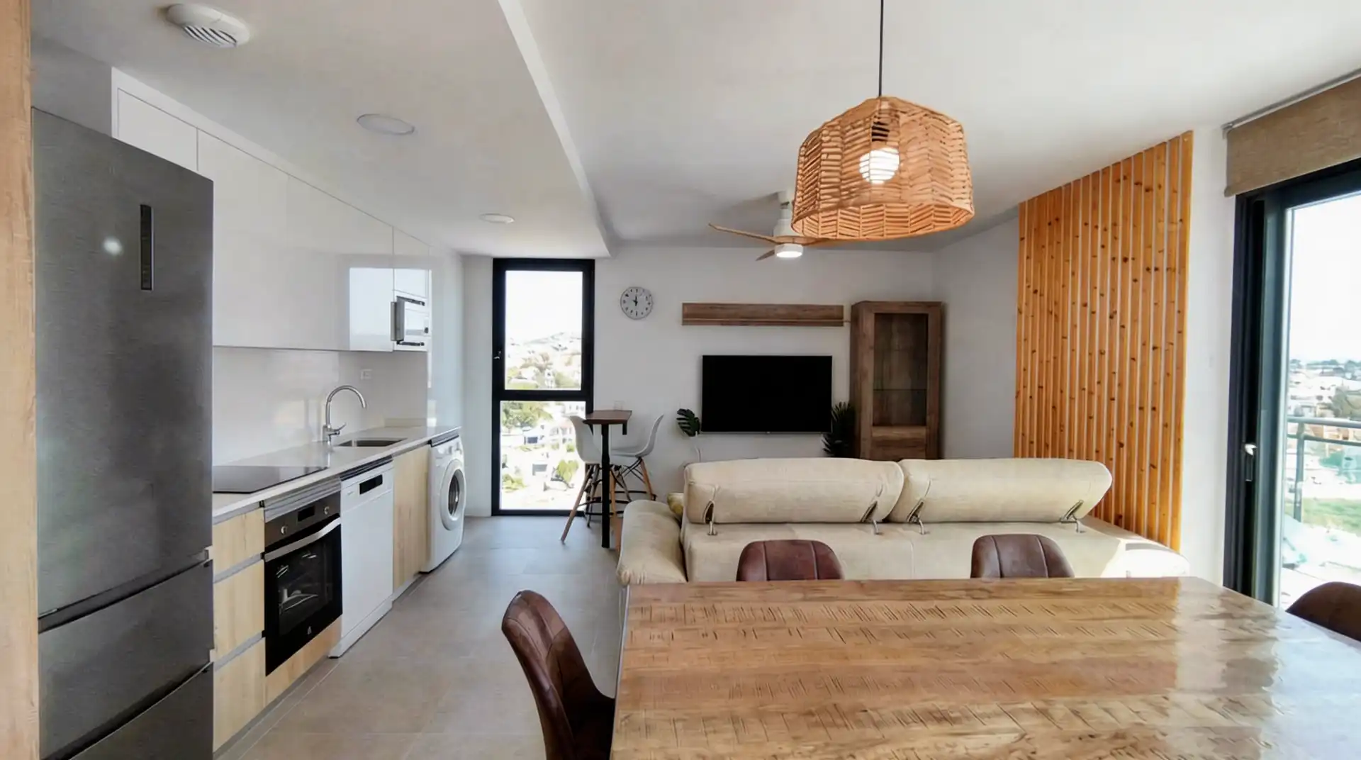 Sala d'estar de Apartament en venda en Calpe / Calp amb Aire condicionat, Calefacció i Traster