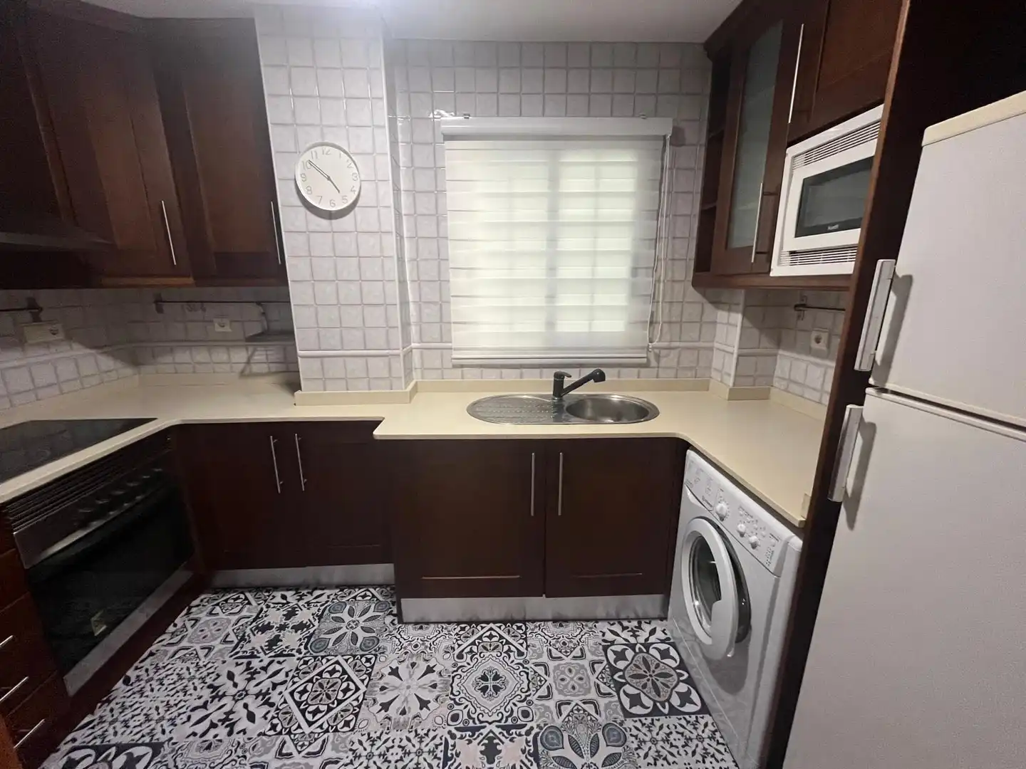 Küche von Wohnung zur Miete in Valencia mit Klimaanlage, Heizung und Parkett
