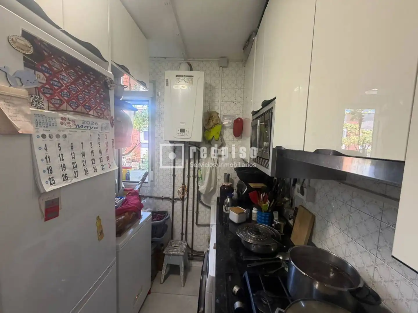Küche von Wohnung zum Verkauf in Madrid mit Klimaanlage und Heizung