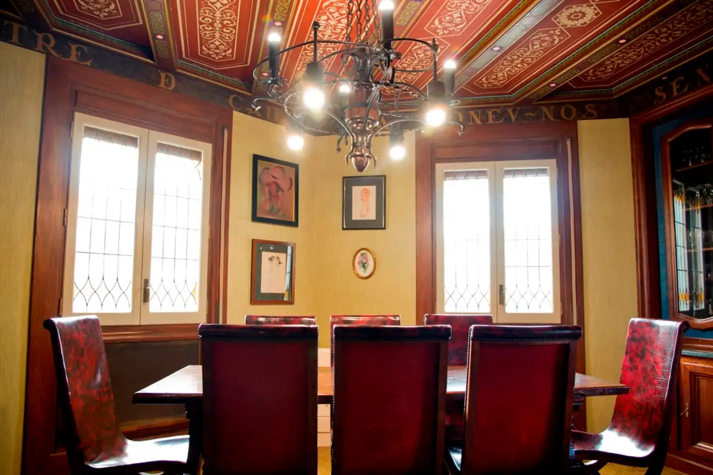 Dining room of Houses for sale in Riudecanyes  with Private garden, Terrace and Swimming Pool