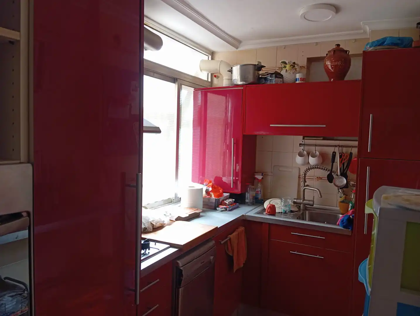 Kitchen of Flat for sale in Sevilla  with Air Conditioner, Private garden and Furnished