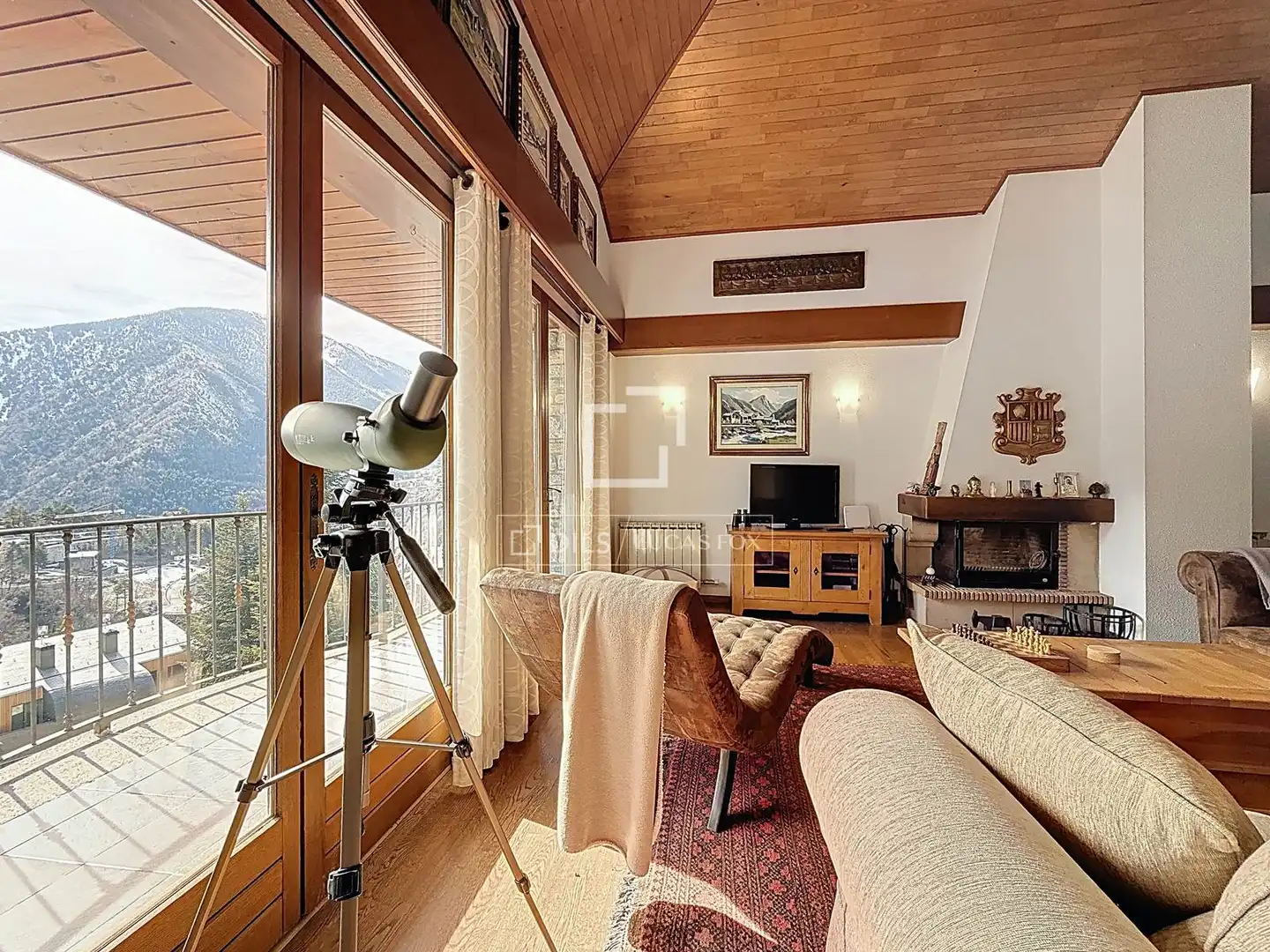 Sala de estar de Piso de alquiler en La Massana con Calefacción, Parquet y Terraza
