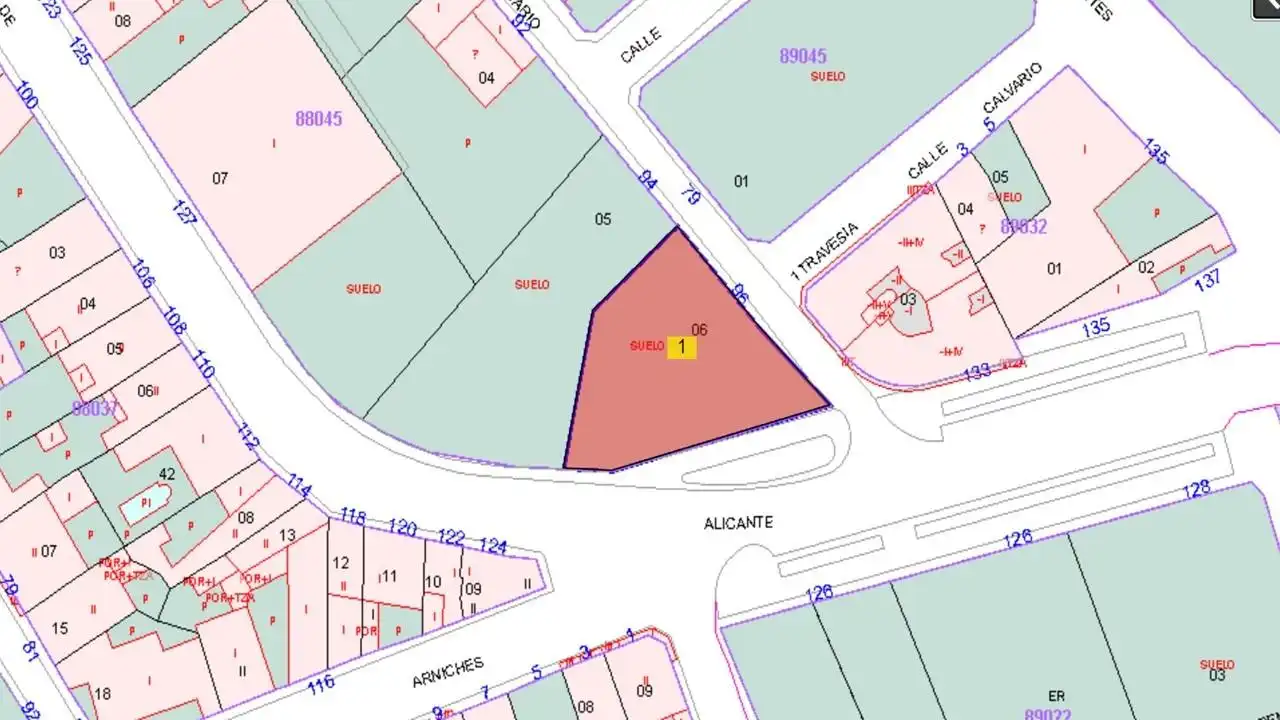 Terrenos y solares en venta en Calle del Calvario