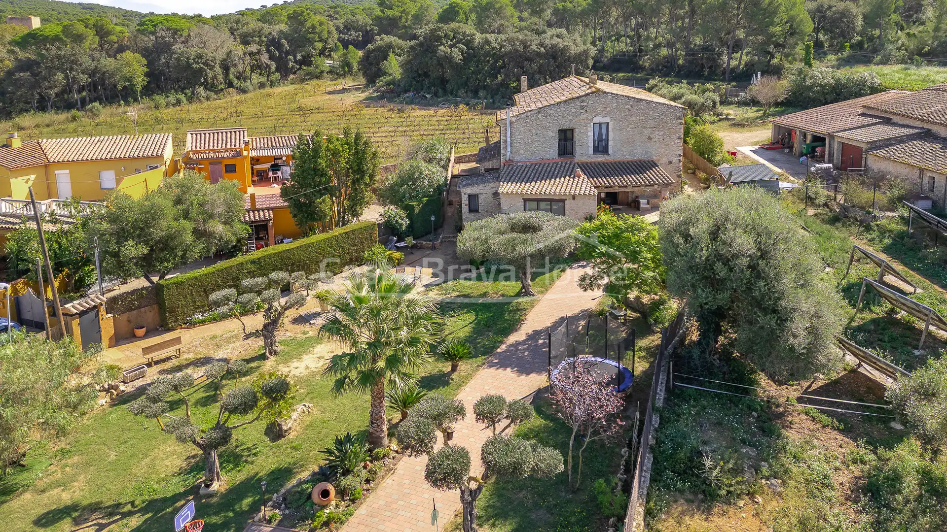 Exterior view of Country homes for sale in Begur  with Air Conditioner, Heating and Private garden