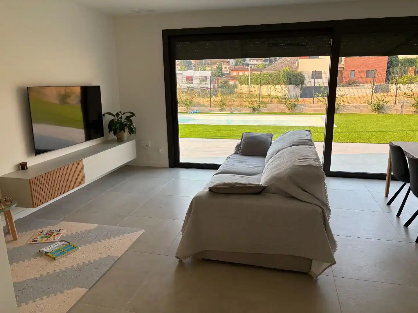 Sala d'estar de Casa o xalet en venda en Llinars del Vallès amb Aire condicionat i Piscina