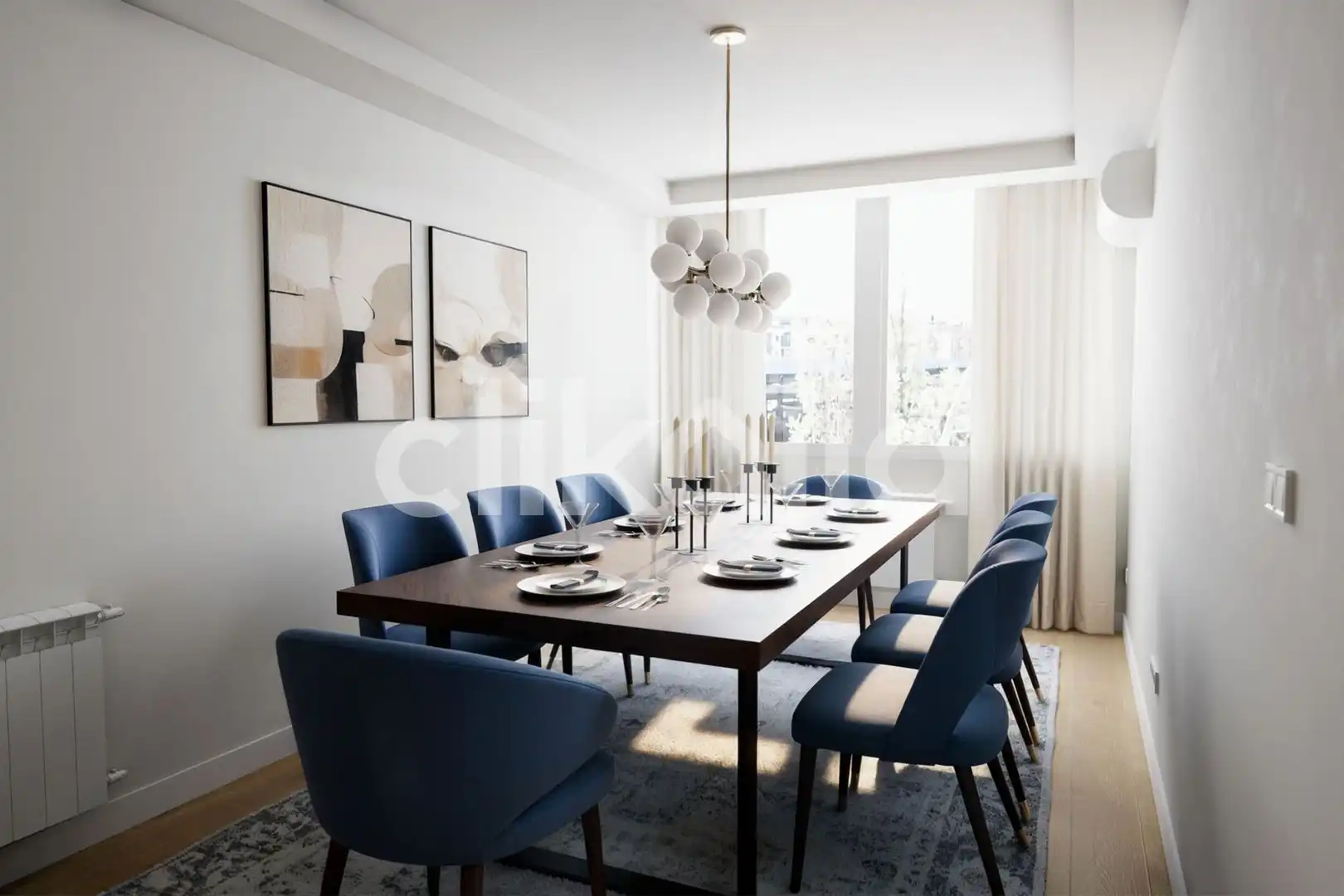 Dining room of Flat for sale in Madrid  with Air Conditioner and Heating