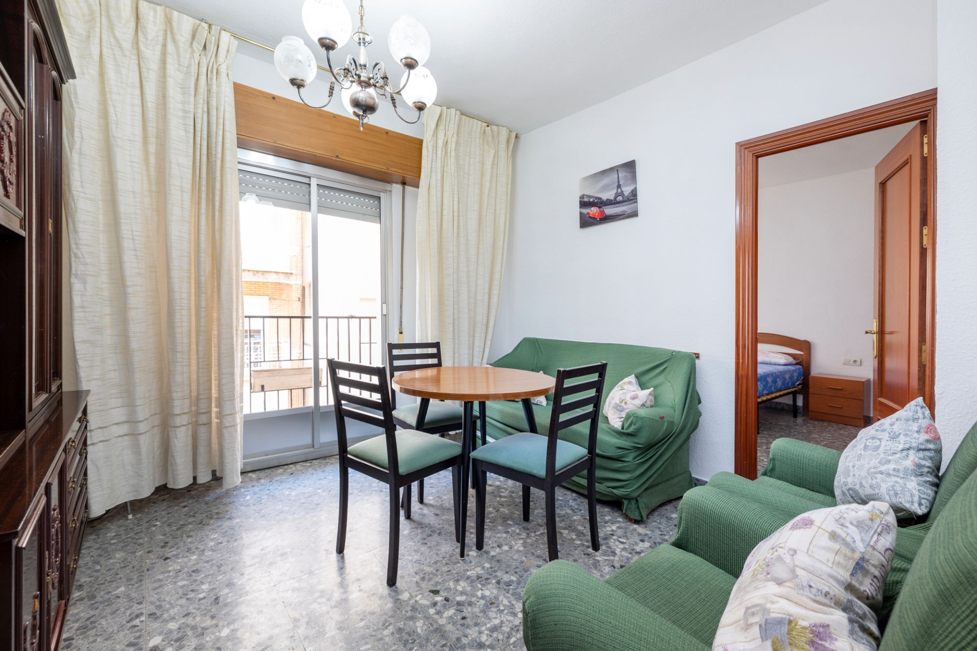 Bedroom of Flat to rent in  Granada Capital  with Furnished, Washing machine and Microwave