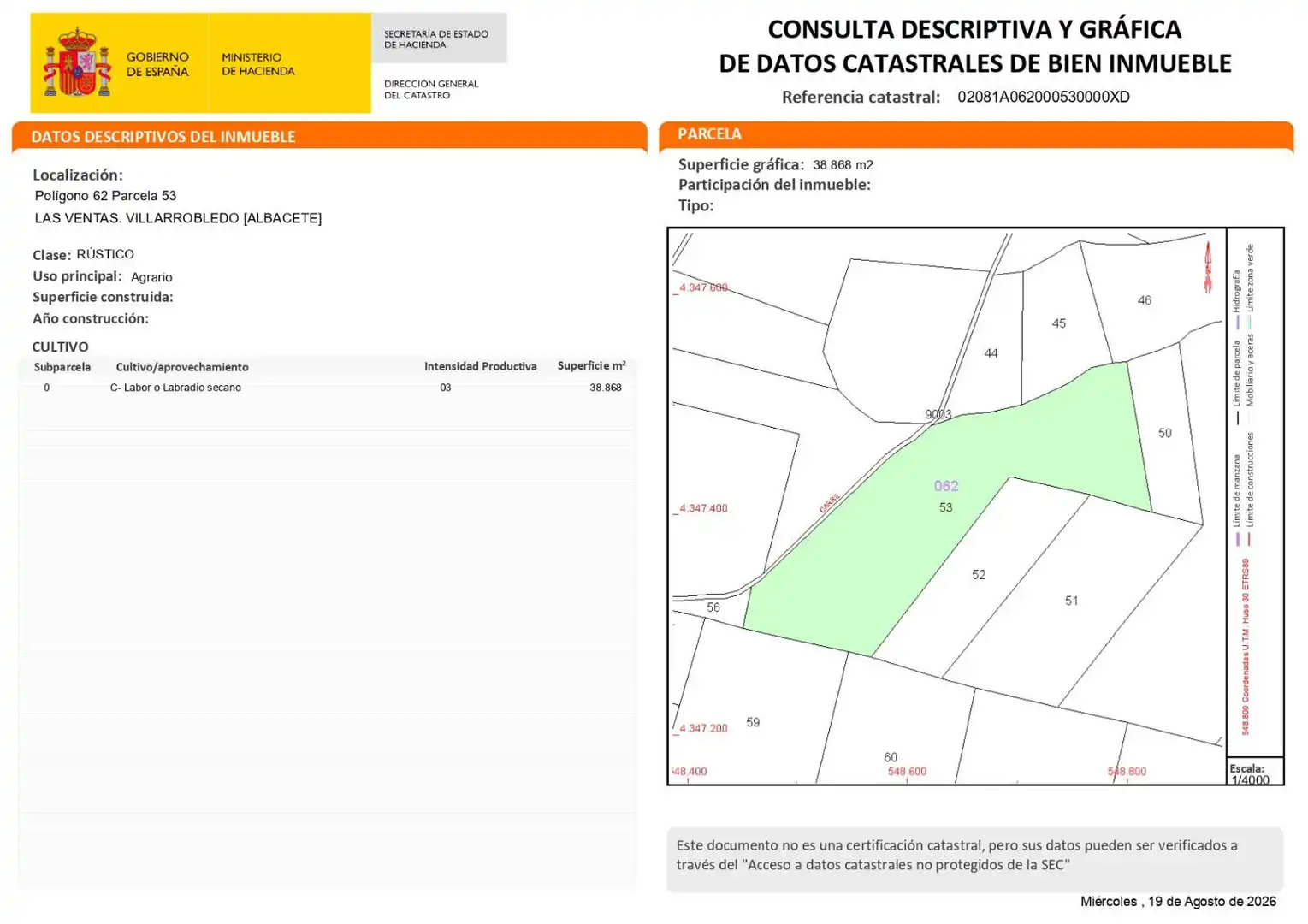 Terreny rústic en venda a 62, imagen 3