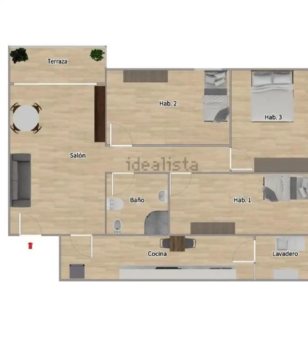 Piso en venta en Cruz de Humilladero